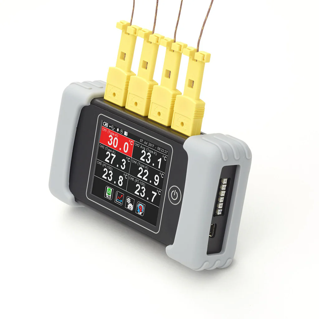 How long can thermocouple extension wires be and still work with this data logger?