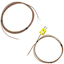 WTC-GG-K  HIgh Accuracy 24 AWG Glass Insulated  Custom Length K Type Wire Thermocouples